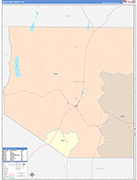White Pine County Wall Map Color Cast Style